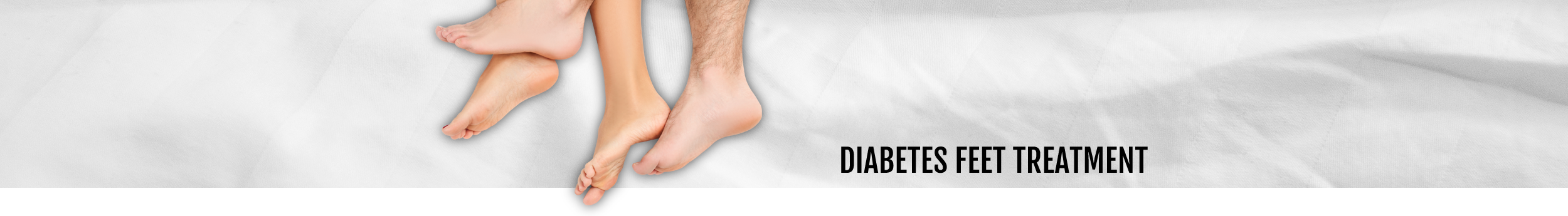 Diabetes feet treatment header at the Walk IN Foot Clinic in central London